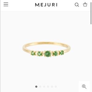 Mejuri dewdrop ring 14k gold